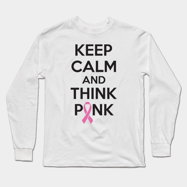 Keep calm and think pink Long Sleeve T-Shirt by nektarinchen